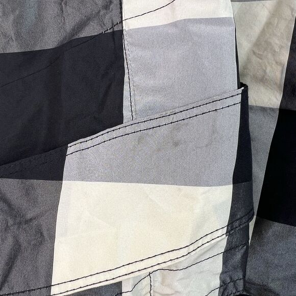 Christian Dior Anorak Hoodie Black White Plaid Print Oversized Jacket Size M - Picture 8 of 16